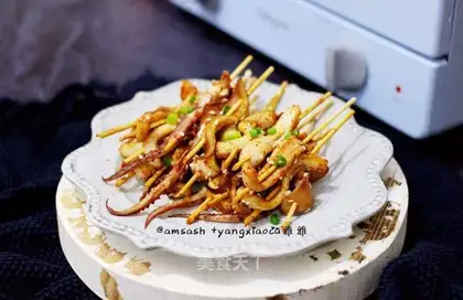 Roasted squid