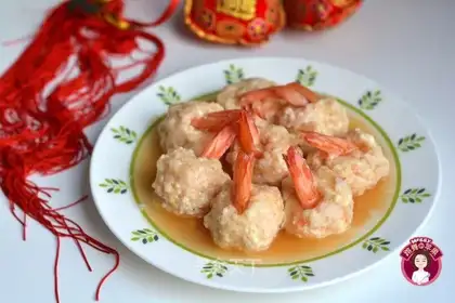 Tofu shrimp balls
