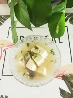 Tofu oyster soup