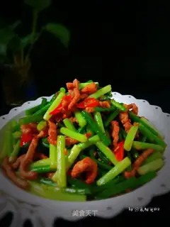 Garlic fried meat