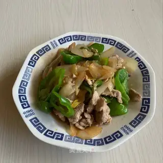 Onion fried meat
