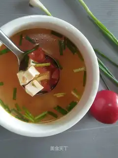 Tofu tomato soup