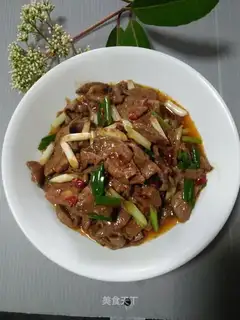 Pork liver fried onions