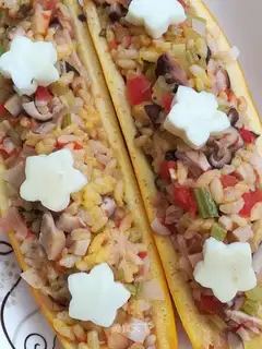 Gold boat egg fried rice