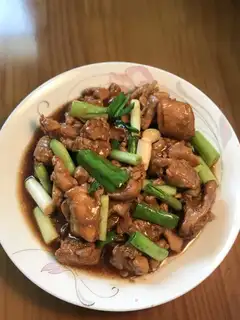 A red roasted chicken