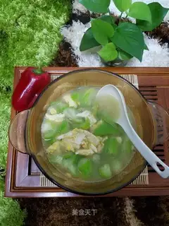 Watermelon egg soup