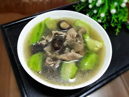 Smelt beef soup