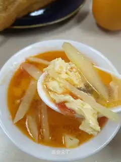 Potato egg soup