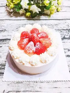Strawberry birthday cake