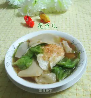 Duck eggs, cabbage, soup