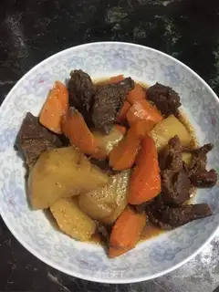 Carrot potato roast beef