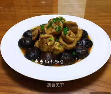 Tofu with mushrooms