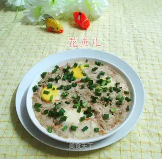 Shrimp-skin carrot steamed eggs