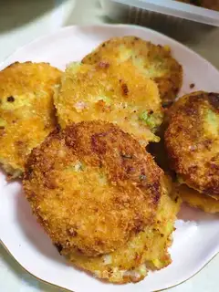 Lace cheese and potatoes