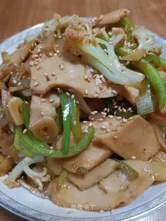 Ham sausage and vegetables