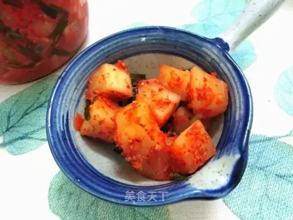 Korean radish pickles