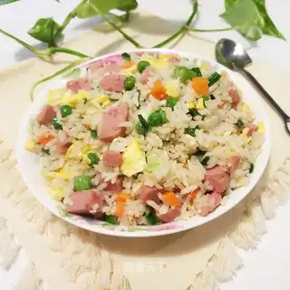 Lunch, egg, fried rice
