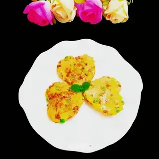 Vegetable chicken pancakes