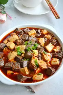 Duck blood tofu