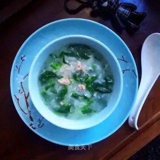 Fresh spinach porridge