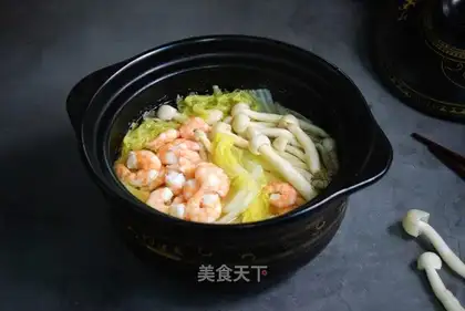 Shrimp and sea mushrooms for doll food
