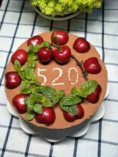 Cherry yogurt cake