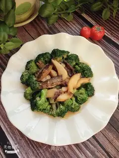 Garlic abalone broccoli