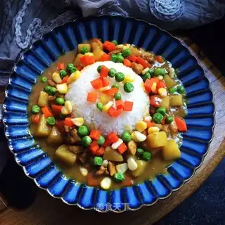 Potato chicken curry