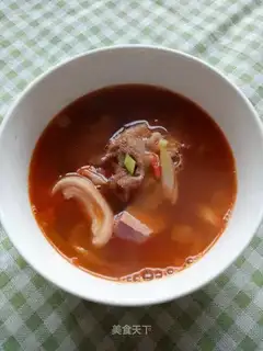 Spicy lamb soup