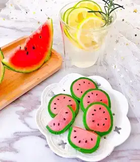 Watermelon cookies