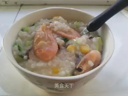 cucumber arctic shrimp congee