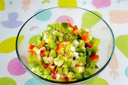 Onion leaves