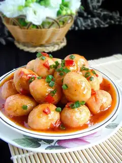 Quail eggs in tomato sauce