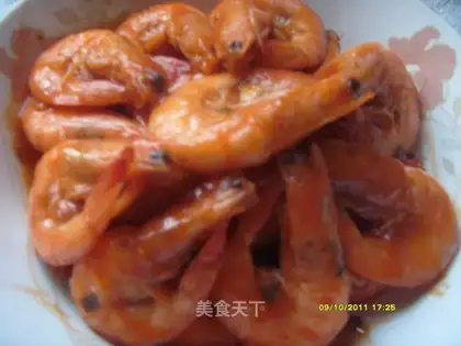 Shrimp in tomato sauce