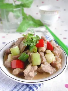 Scallion pork belly