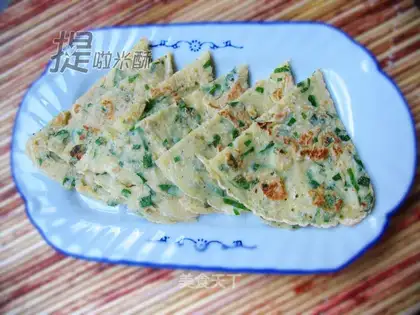 Green onion fragrant golden needle cake