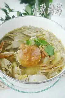 Mushroom crab soup