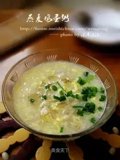 Oatmeal and egg porridge