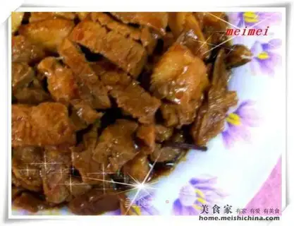 braised pork with plum vegetables