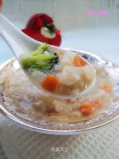 Broccoli and yam porridge