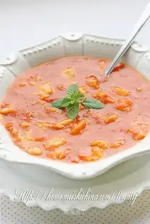 Tomato cod soup