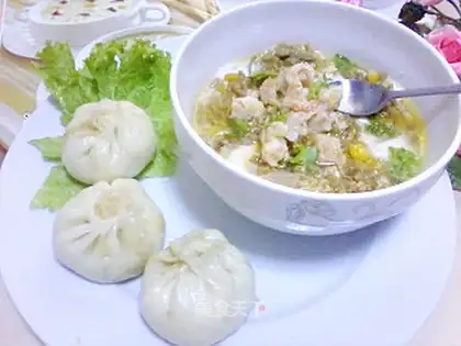 Shrimp, salted egg, tofu pudding