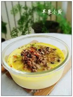Steamed tofu with eggs