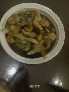 Stewed Chinese chestnut with cabbage
