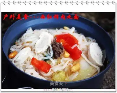 Tomato meatball noodles