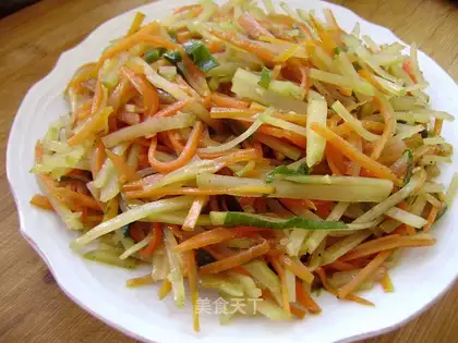 stir-fried double shredded vegetables