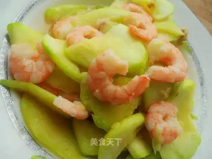 stir-fried shrimp with zucchini