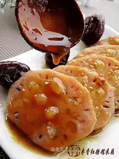 Jujube-flavored brown sugar glutinous rice lotus root