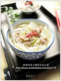 Mutton and white gourd soup