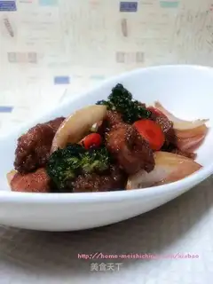Mixed vegetables and pork minced